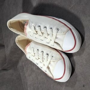Converse Chuck Taylor All Star Ox Low Dainty Slim White Canvas Sneakers G US 6.5